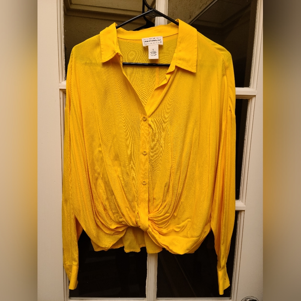 For the Republic collard shirt